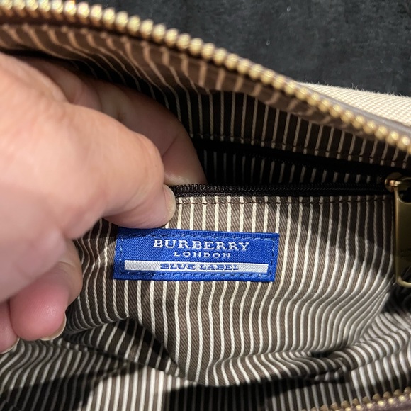 EUC Burberry Blue Label Canvas and Leather Satchel Crossbody - Picture 7 of 15